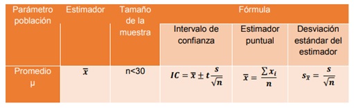 Elementos para realizar una estimación