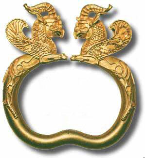 Antiguo brazalete, periodo Aqueménida, 500 a. C.