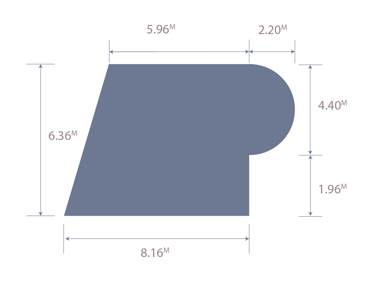 Se muestra graficamente una figura compleja.