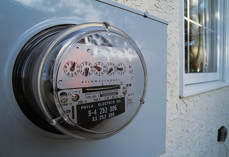 Imagen de un medidor de electricidad