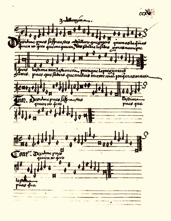 Ilustración del cancionero de palacio.