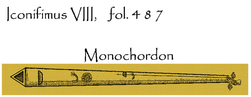 Ilustración de  un monocordio