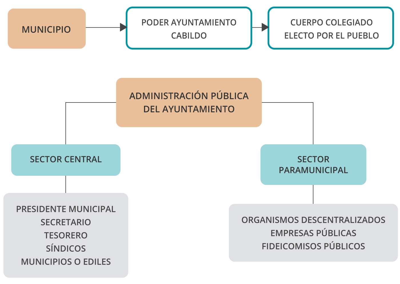 Esquema sobre el municipio y la administración pública del ayuntamiento. Esquema sobre el municipio y la administración pública del ayuntamiento.