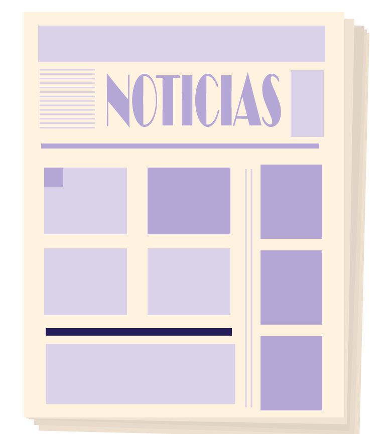 Ilustración de periódico.
