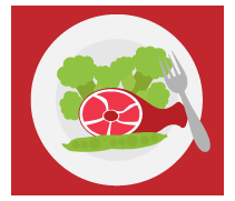 Ícono que hace referencia a la alimentación.