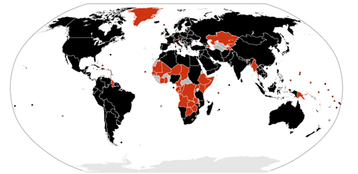 Mapa de influenza H1N1.