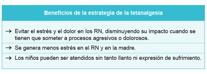 Beneficios de la tetanalgesia