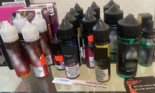 Imagen que muestra diferentes sabores de saborizantes para vapeo.