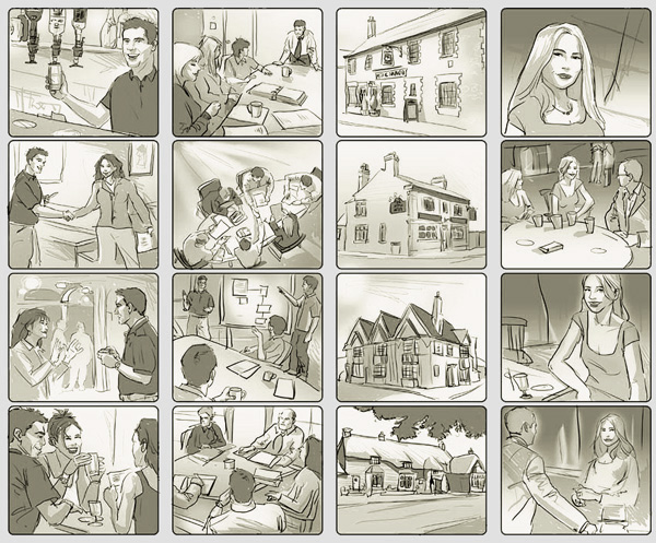 Ejemplo de formato de un storyboard
