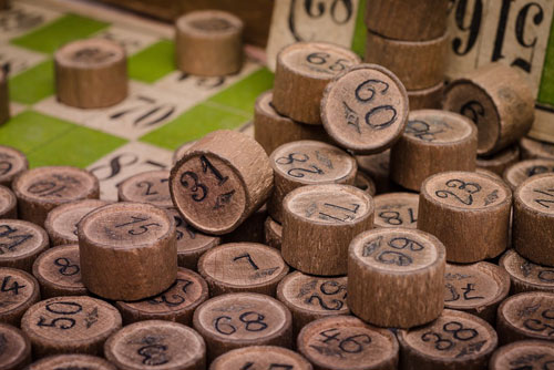 Imagen de fichas del juego de bingo.