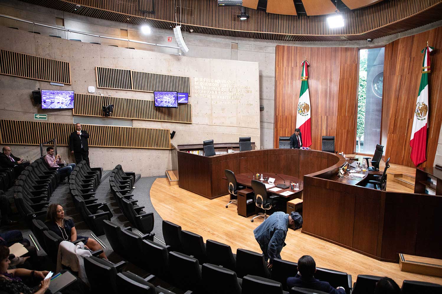 Fotografía del Congreso en la Cámara de Diputados en el Palacio Legislativo de San Lázaro