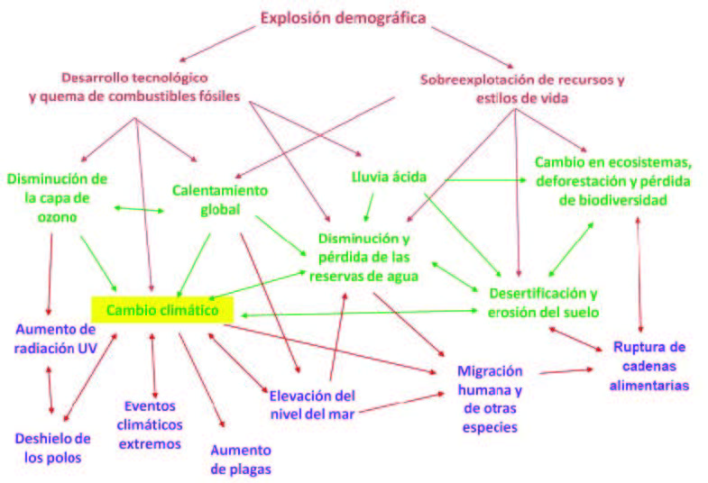 Esquema sobre el aumento de Aumento de compuestos orgánicos volátiles (VOCs)