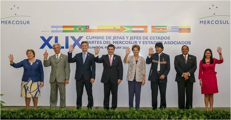 Miembros de Estados Partes del Mercosur y Estados Asociados en AL