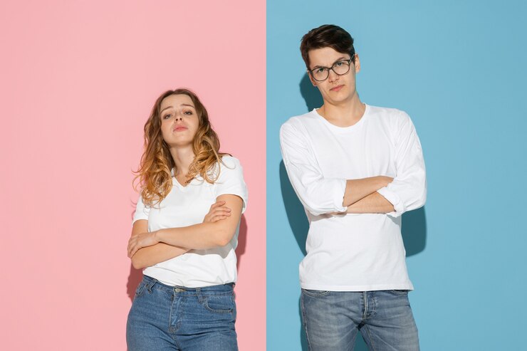 Azul y rosa 