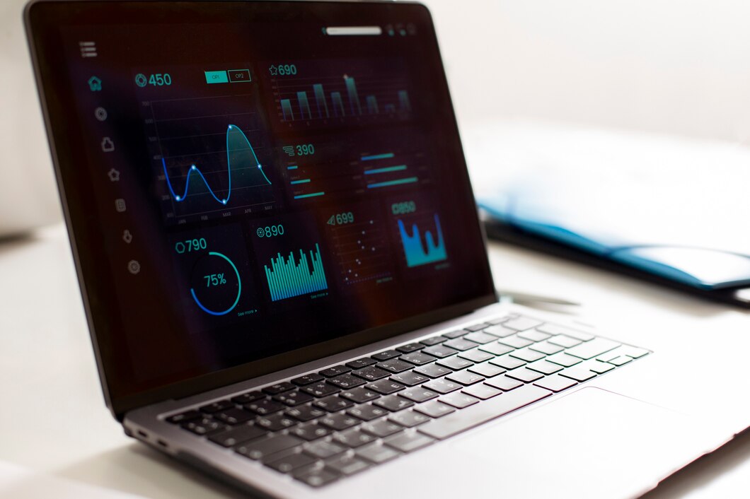 Datos en una laptop