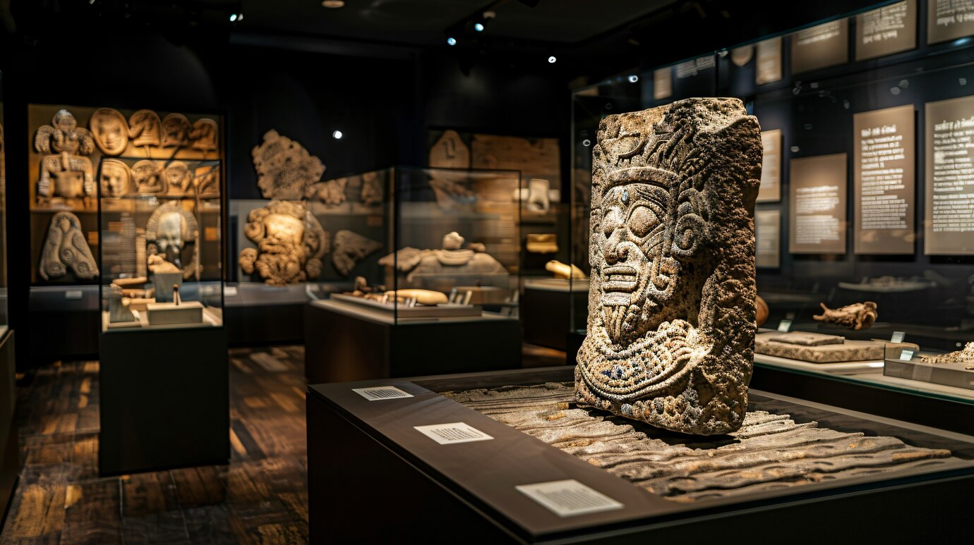 Esculturas de los mayas