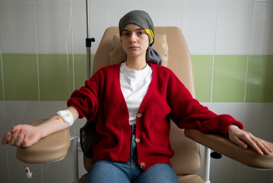 Paciente en tratamiento de quimioterapia 